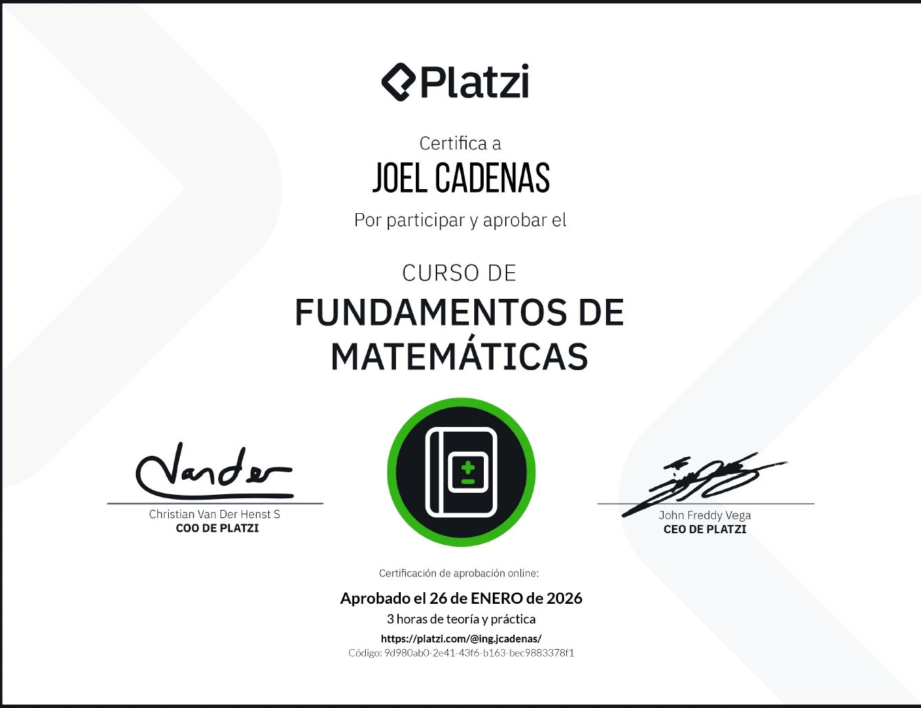 Fundamentos de Matemáticas
